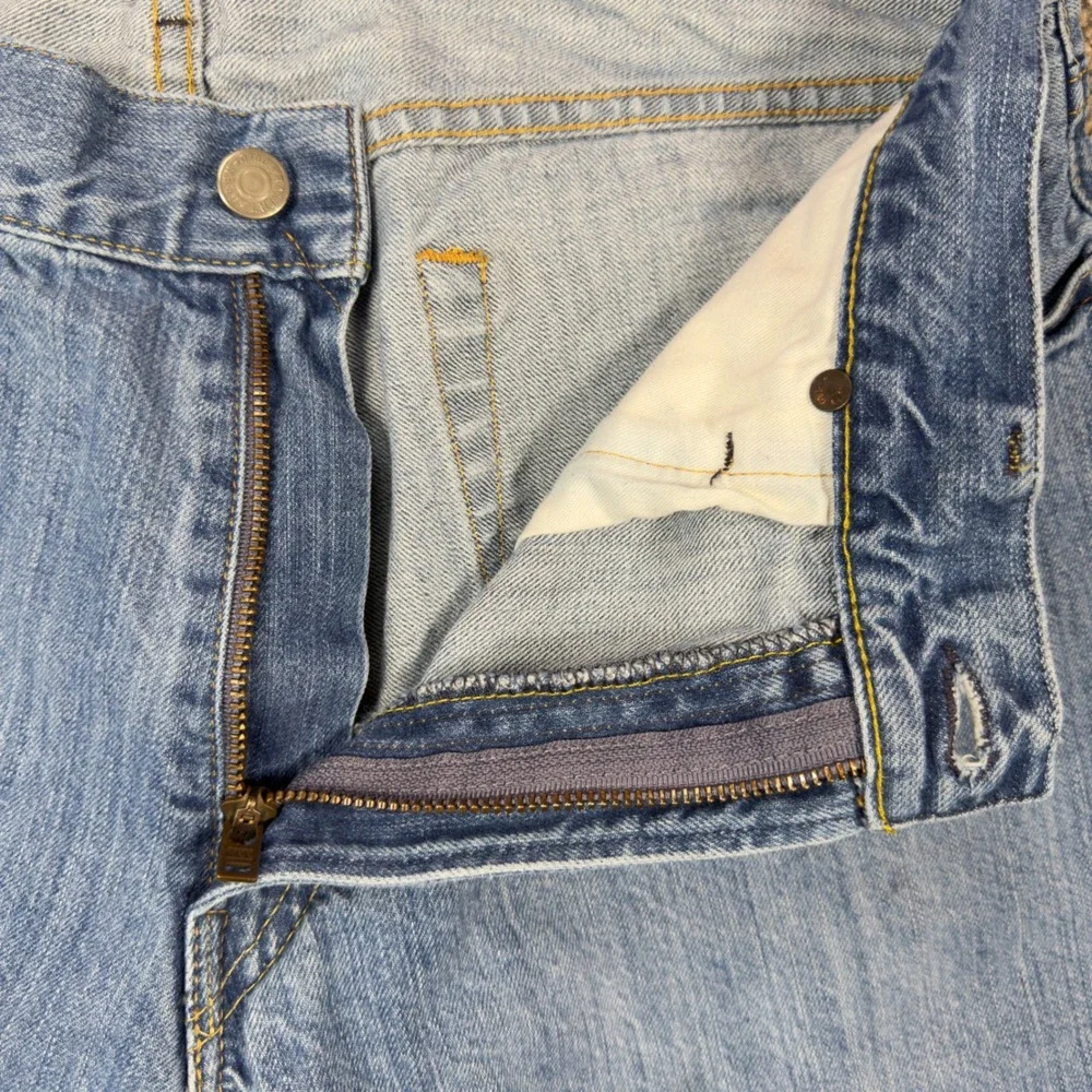 Polo Ralph Lauren Hampton Relaxed Straight‎ Jeans Mens 34 Light Wash Blue Denim